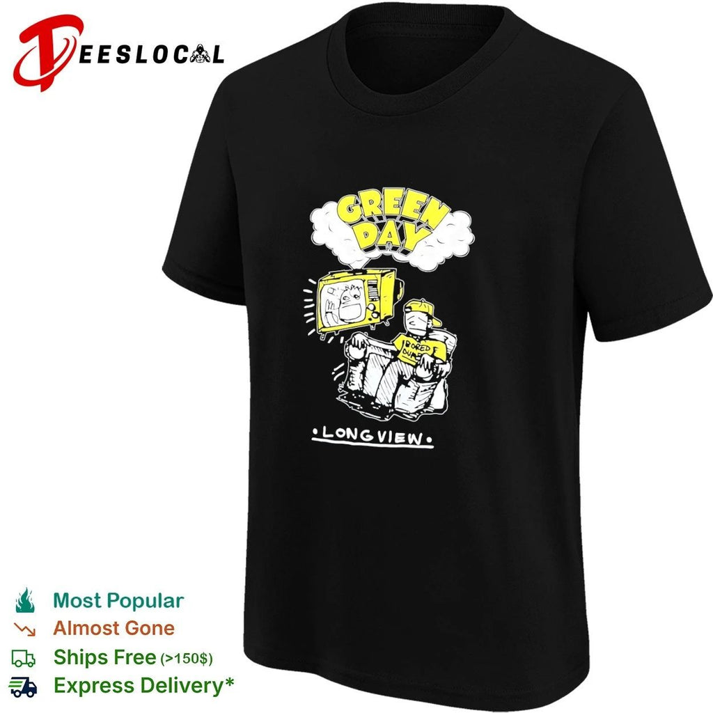 Green Day Long View Bored Out of My Mind T-shirt