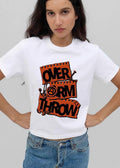 Overarm Throw Orange Torn Notepad Safety Pins Screws shirt