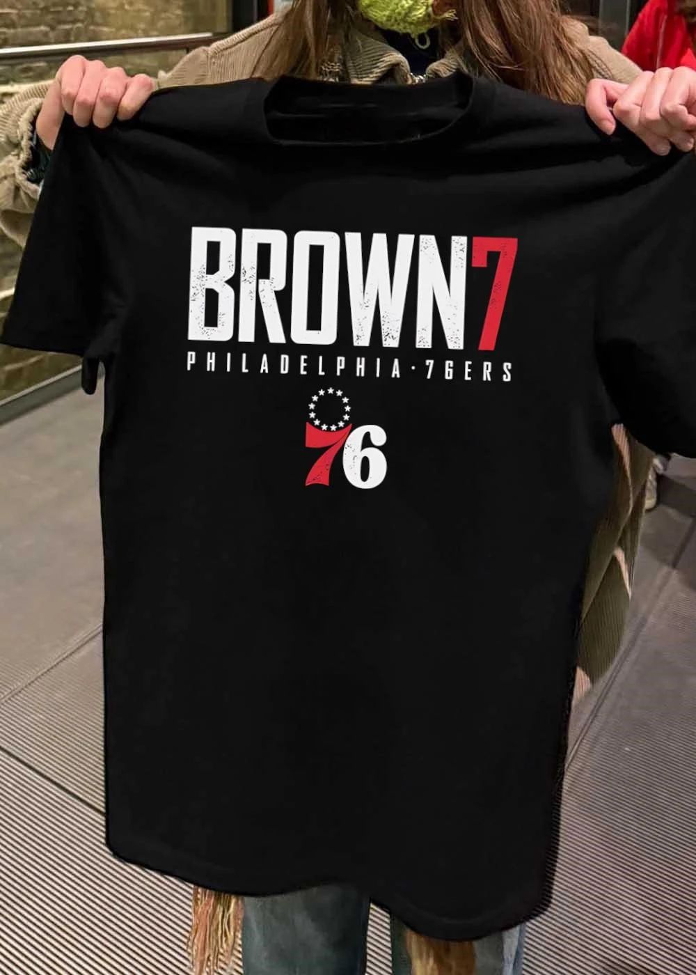 Philadelphia 76ers Fan Apparel Brown 7 shirt