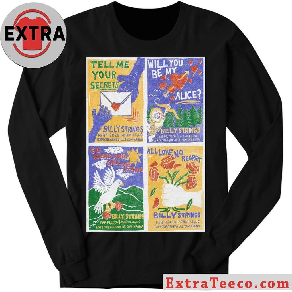 Original Billy Strings At ExploreAsheville.com Arena February 14 2026 Poster T-Shirt