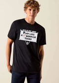Walker The Heart Warrior Play Like A Today Taped Wooden Sign Logo W shirt