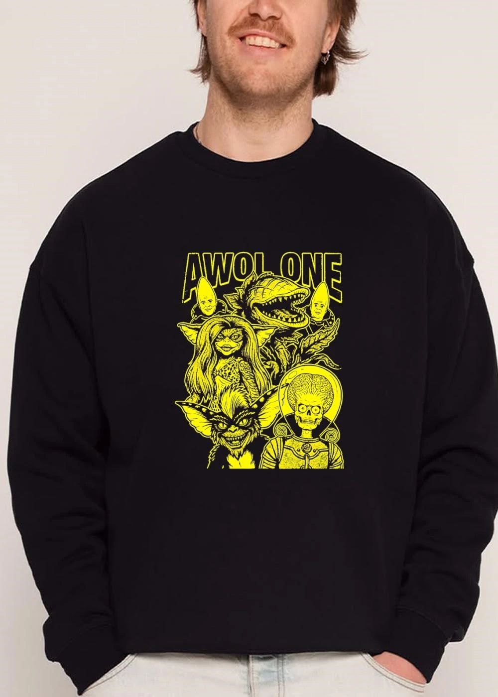 Awol One Movie Monsters Gremlin Conehead Martian Line Art shirt