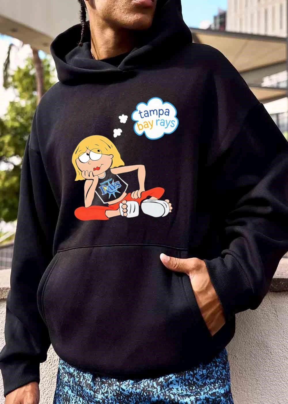 Tampa Bay Rays MLB Cartoon Blonde Girl Daydreaming Thought Bubble shirt