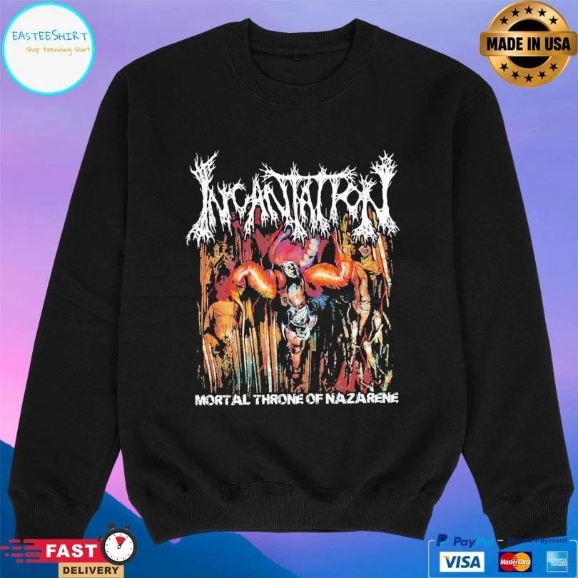 Incantation Mortal Throne Of Nazarene T-shirts