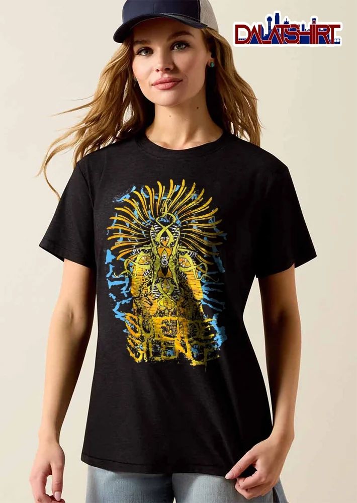 Suicide Silence Green Tentacle Monster Egyptian Sarcophagus Yellow Rays shirt