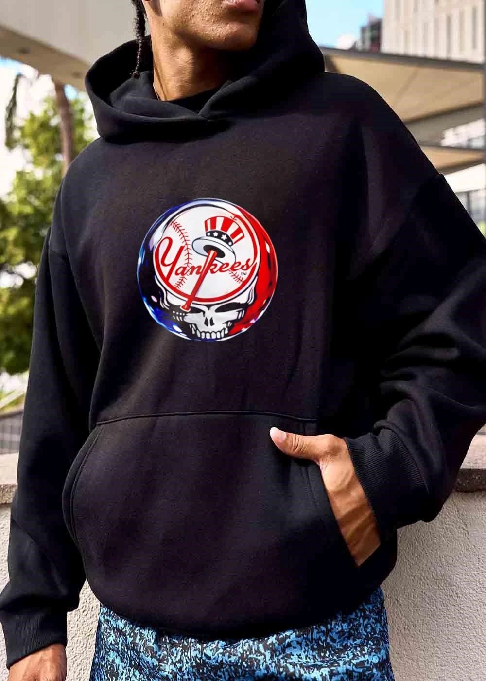 New York Yankees MLB Grateful Dead Steal Your Face Skull shirt