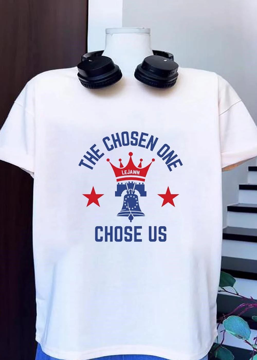 The Chosen One Chose Us Lejawn Bell Crown Stars Patriotic shirt