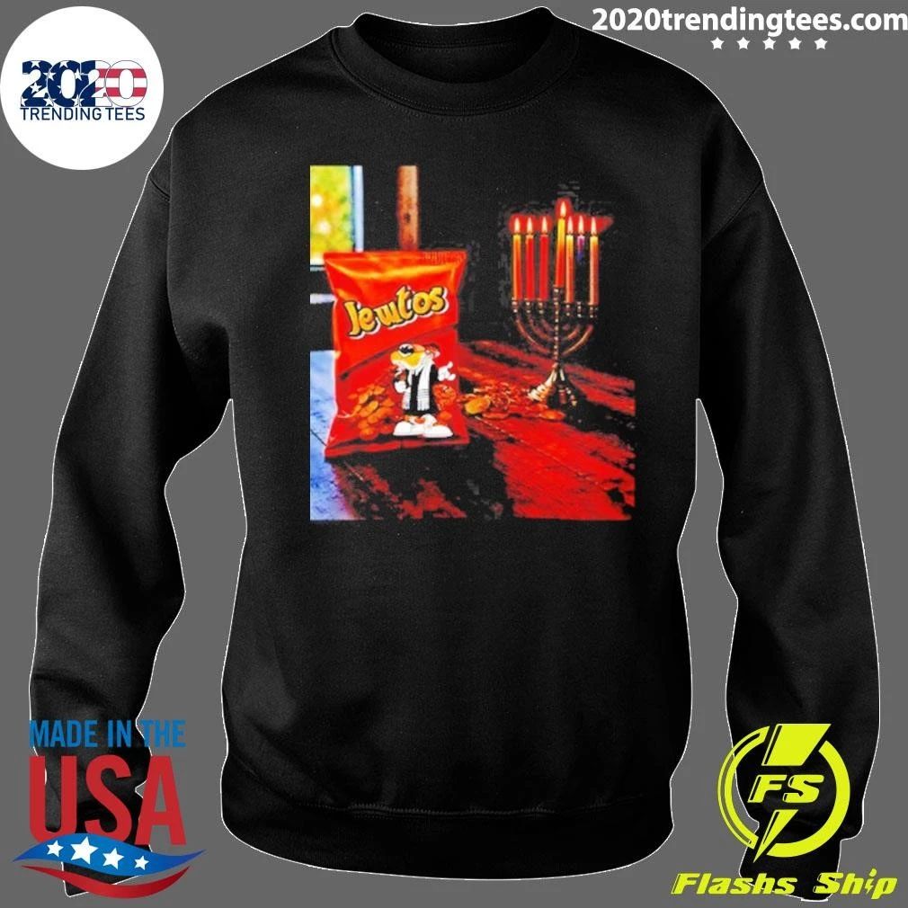 Jewtos Hanukkah Chips Jewish Menorah Funny Shirt
