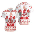 Boston Red Sox Christmas Gnomes Festive Hawaiian Shirt