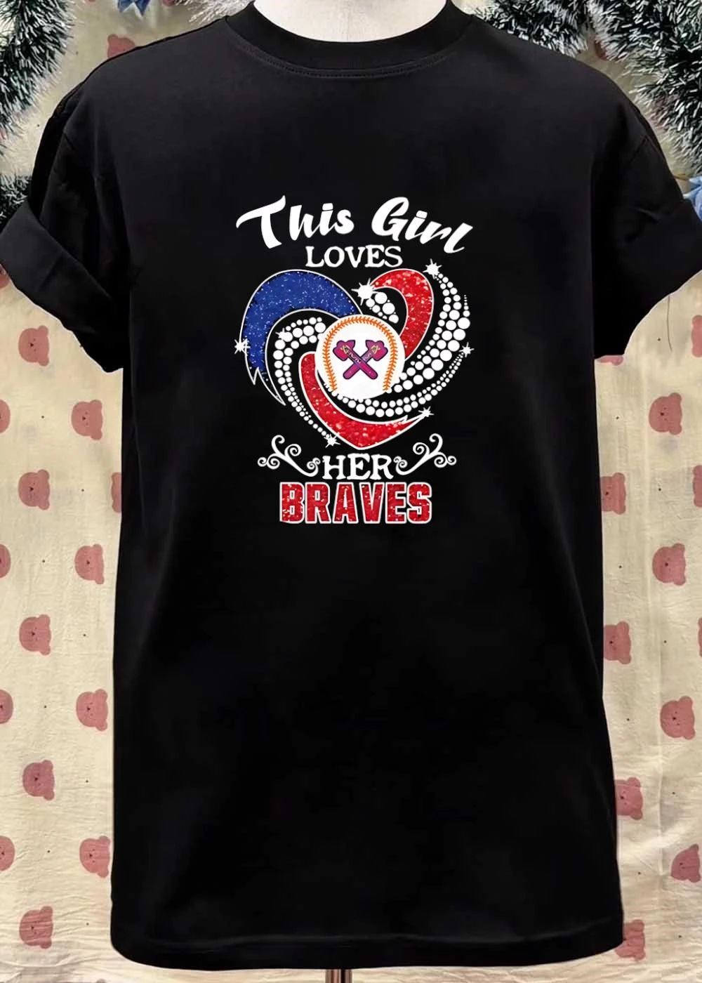 This Girl Loves Her Braves Baseball T-Shirt