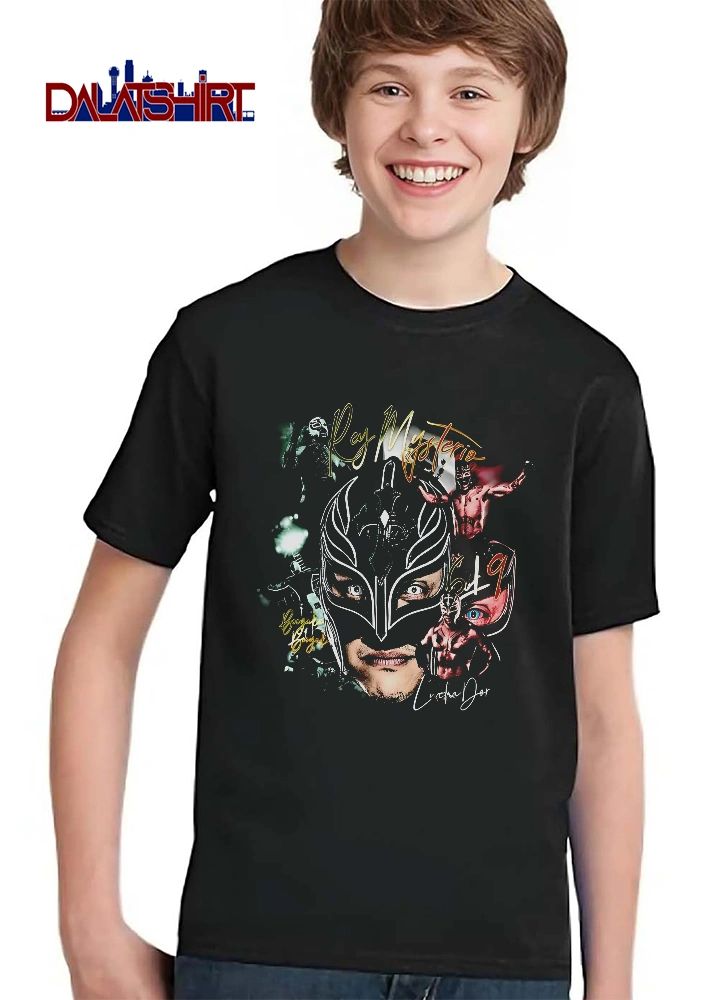 Booyaka 619 Lucha Dor Rey Mysterio Masked Wrestler Collage Photo Montage shirt