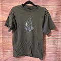 Vintage Volcom Brown Skateboard T Shirt, Men's Size Medium (Hole)