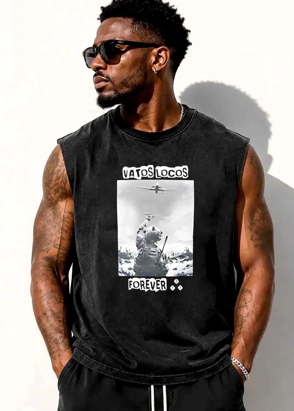 Vatos Locos Forever Soldier Hand Sign A10 Warthog Plane shirt