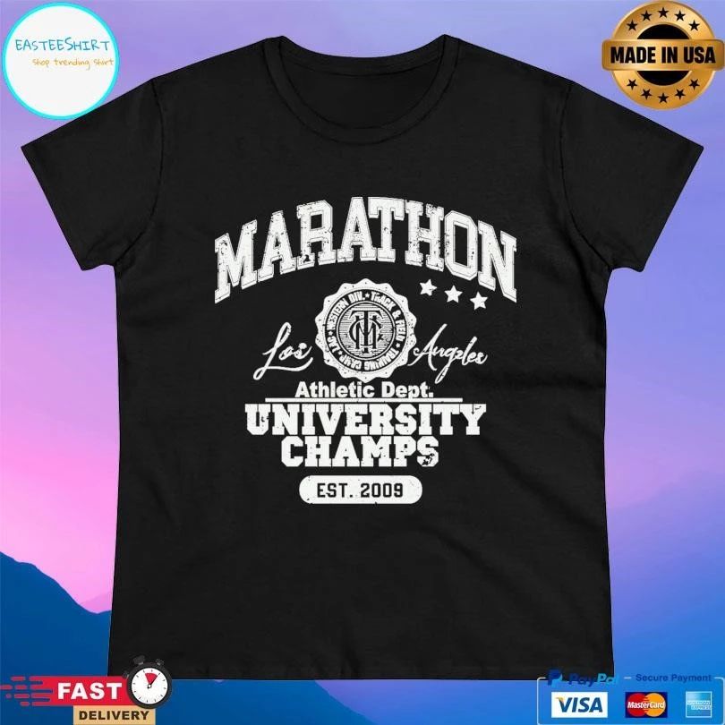 Marathon Los Angeles Athletic Dept University Champs Est 2009 T-shirts
