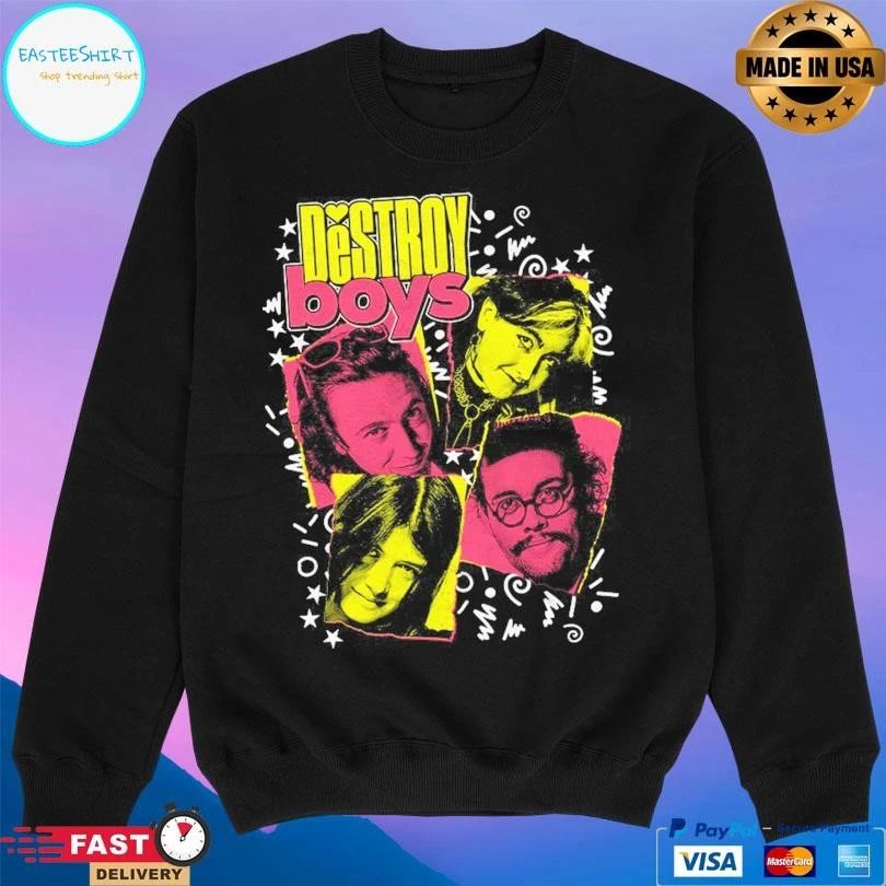 Destroy Boys Tiger Beat Black Tour T-shirts