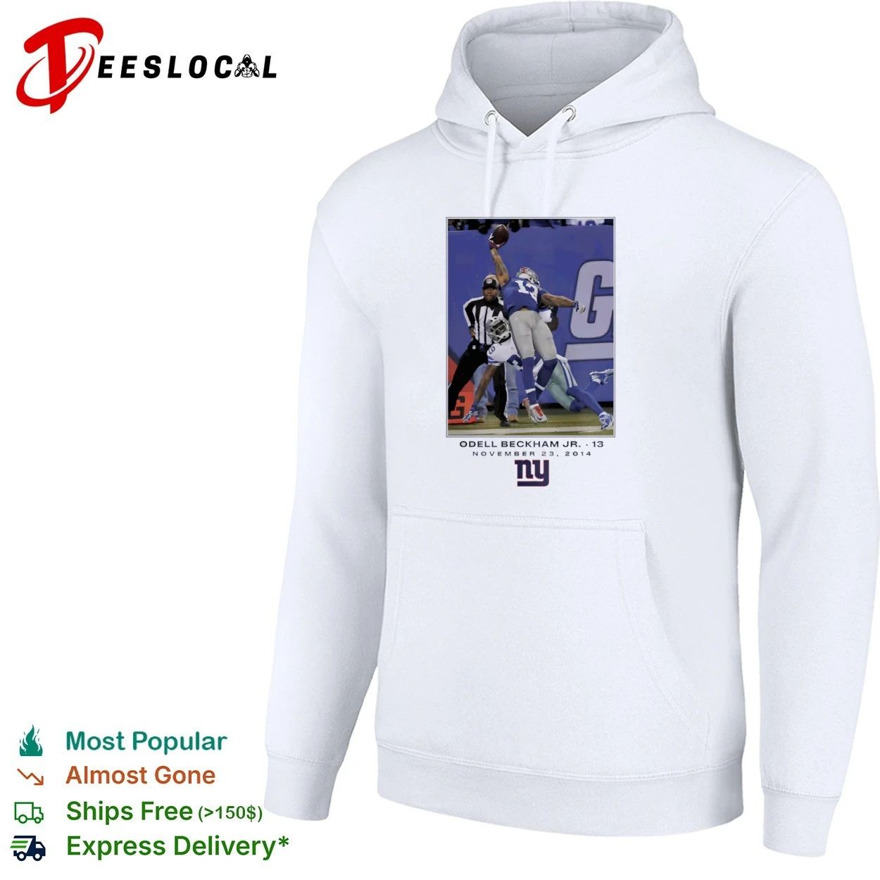New York Giants Odell Beckham Jr November 23 2014 T-shirt