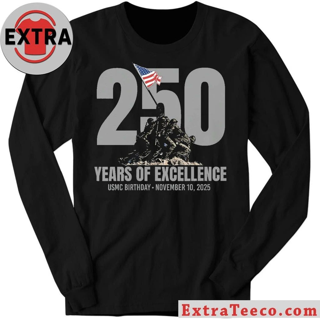 250th USMC Birthday Iwo Jima Years Of Excellence Usmc Birthday November 10 2025 T-Shirt