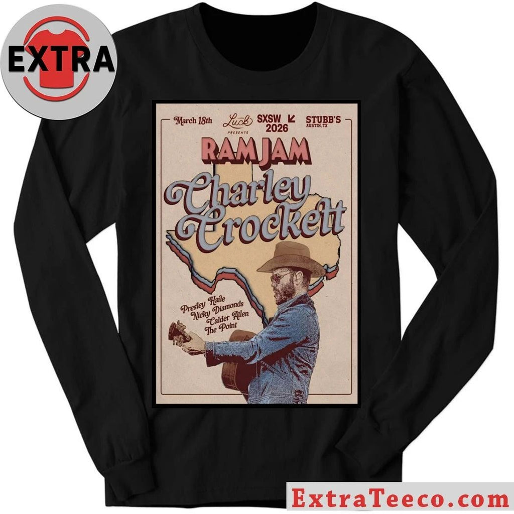Charley Crockett Stubb’s In Austin TX 3 18 2026 Poster Shirt