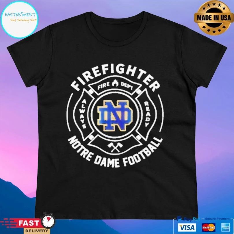 Notre Dame Football Firefighter T-shirts