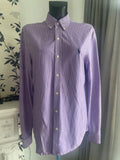 RALPH LAUREN / SHIRT / PURPLE-WHITE / SIZE S / RRP £120