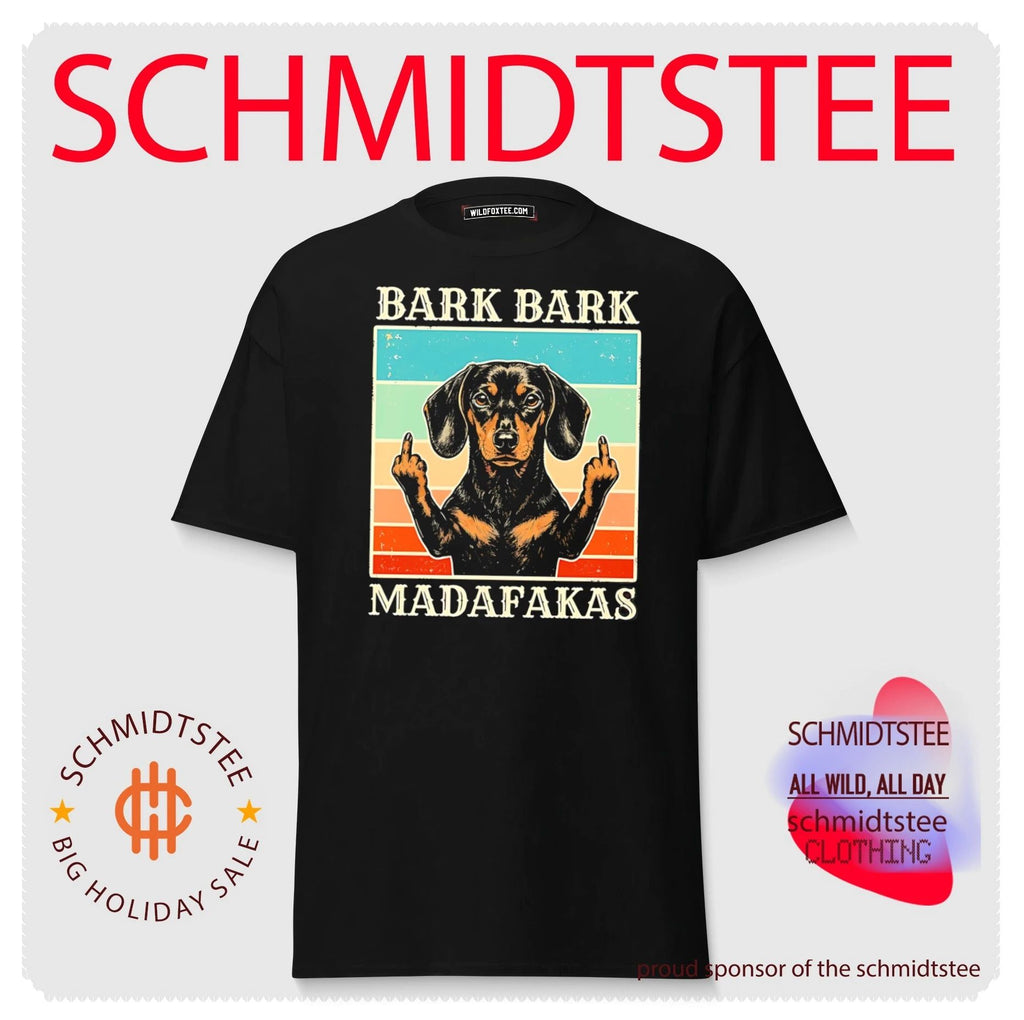 Bark Bark Madafakas middle finger dog funny shirt