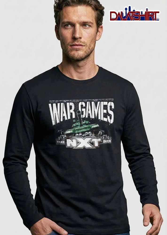 Nxt War Games Takeover 20 Green Tank Skulls Chain Link Fence shirt