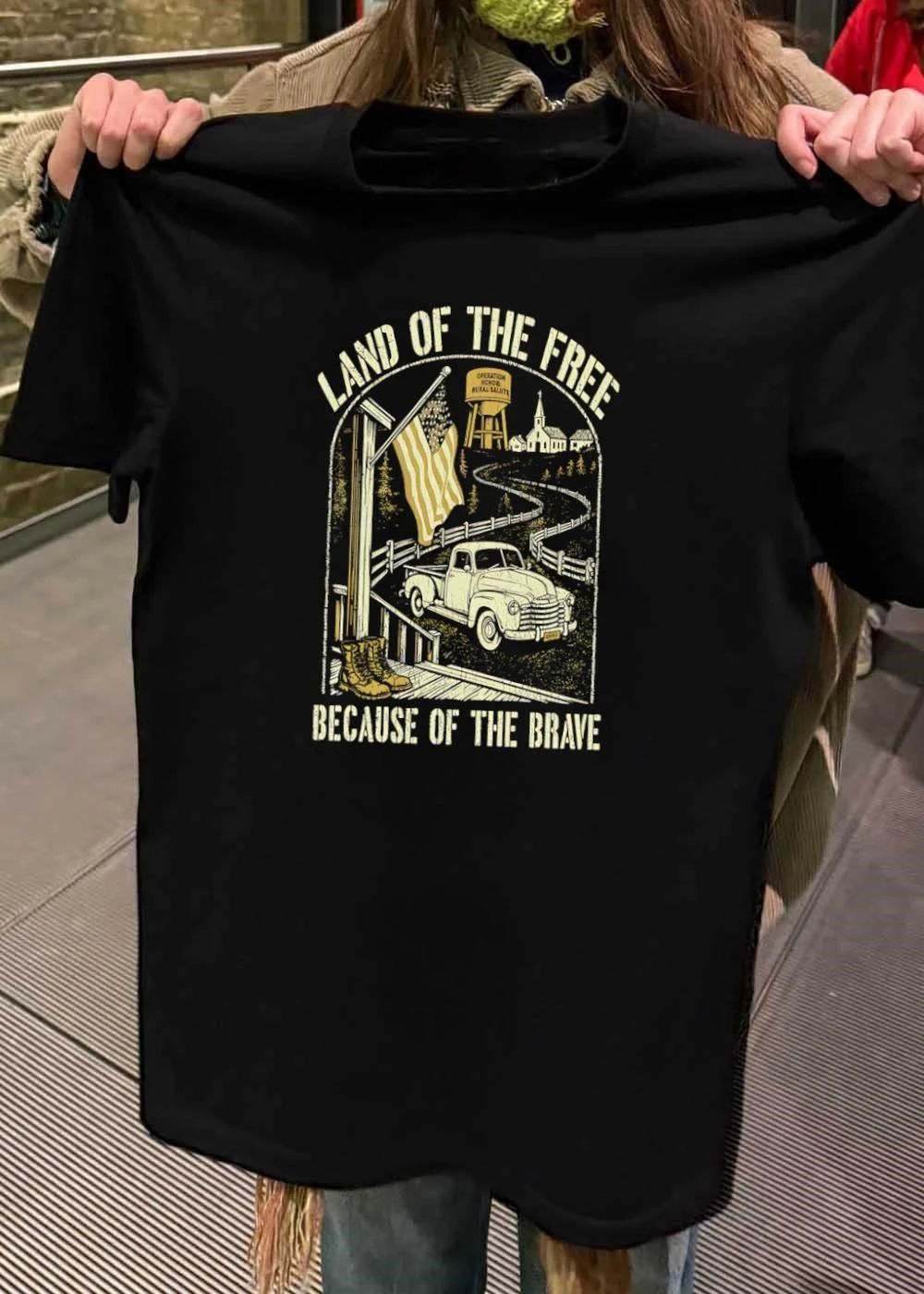 Operation Honor Rural Salute Land of the Free Because of the Brave shirt