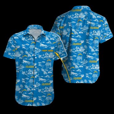 Los Angeles Chargers Island Vibes Hawaiian Shirt