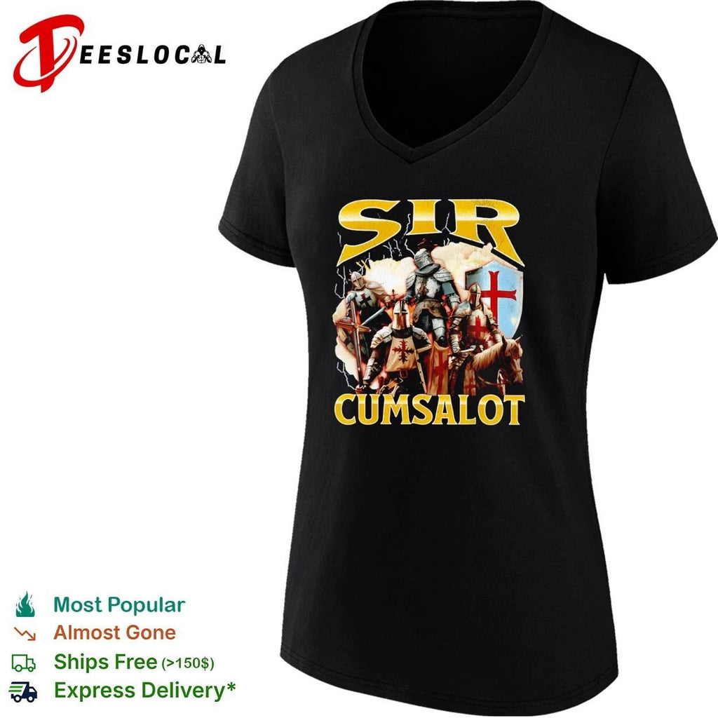 Sir Cumsalot Knights medieval crusader T-shirt