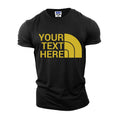 Personalized USA Your Text Custom Men's T-Shirts Funny Christmas Gift Tee S-3XL