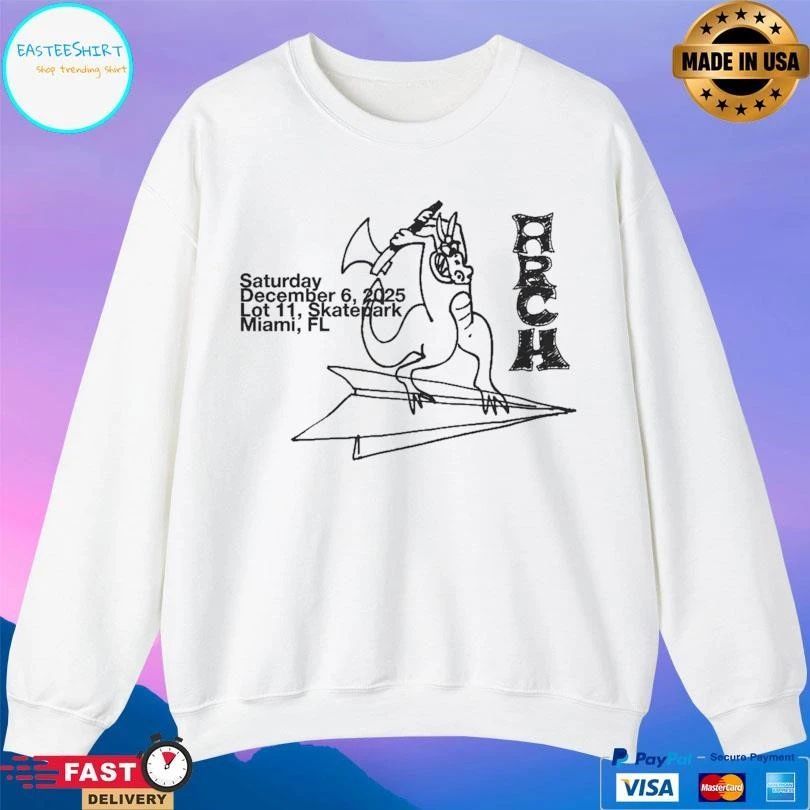 Arch December 6 2025 Lot 11 Skatepark Miami Fl T-shirts