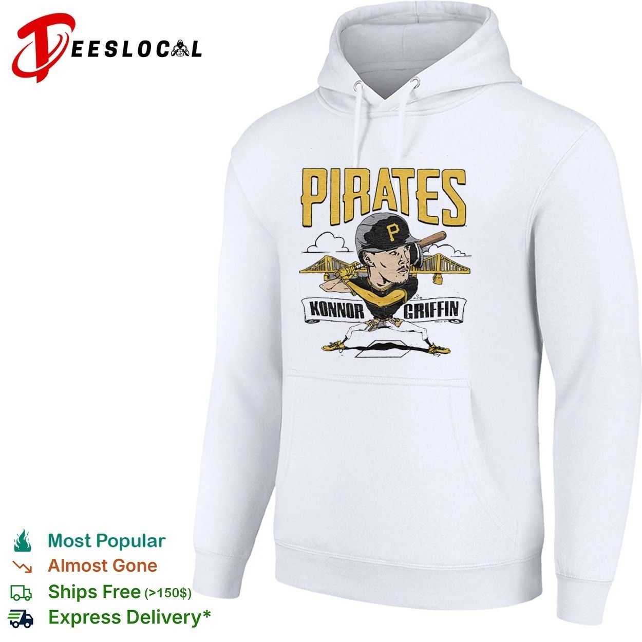 Konnor Griffin Pittsburgh Pirates Caricature T-shirt