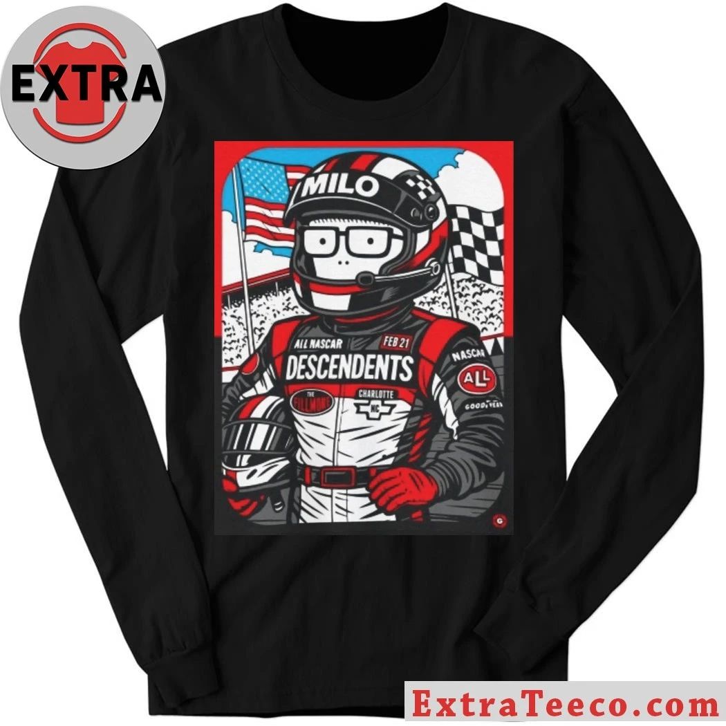 Descendents Ricky Milo Live At The Fillmore Charlotte February 21 2026 Exclusive Nascar Gig Poster Artwork By Garage Land Shirt