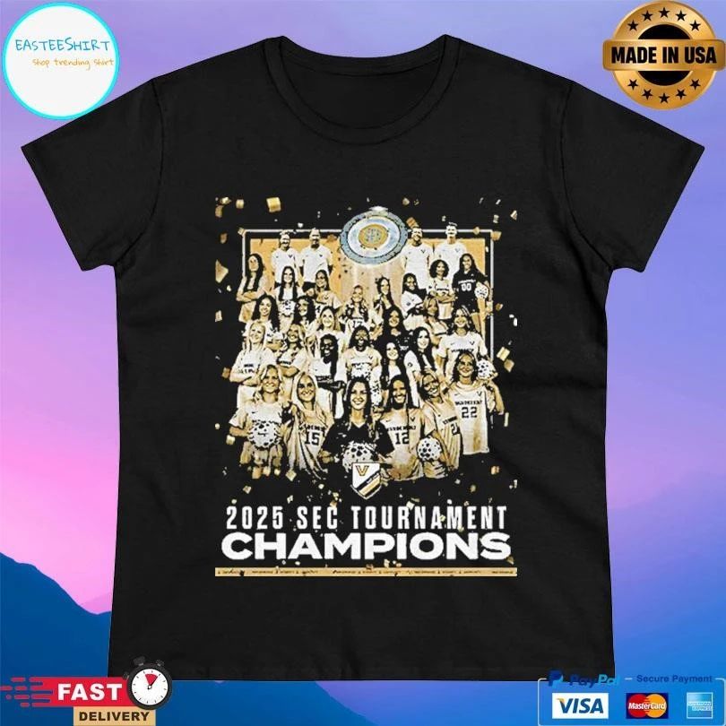 Vanderbilt Commodores Soccer All Team 2025 Sec Tournament Champions T-shirts
