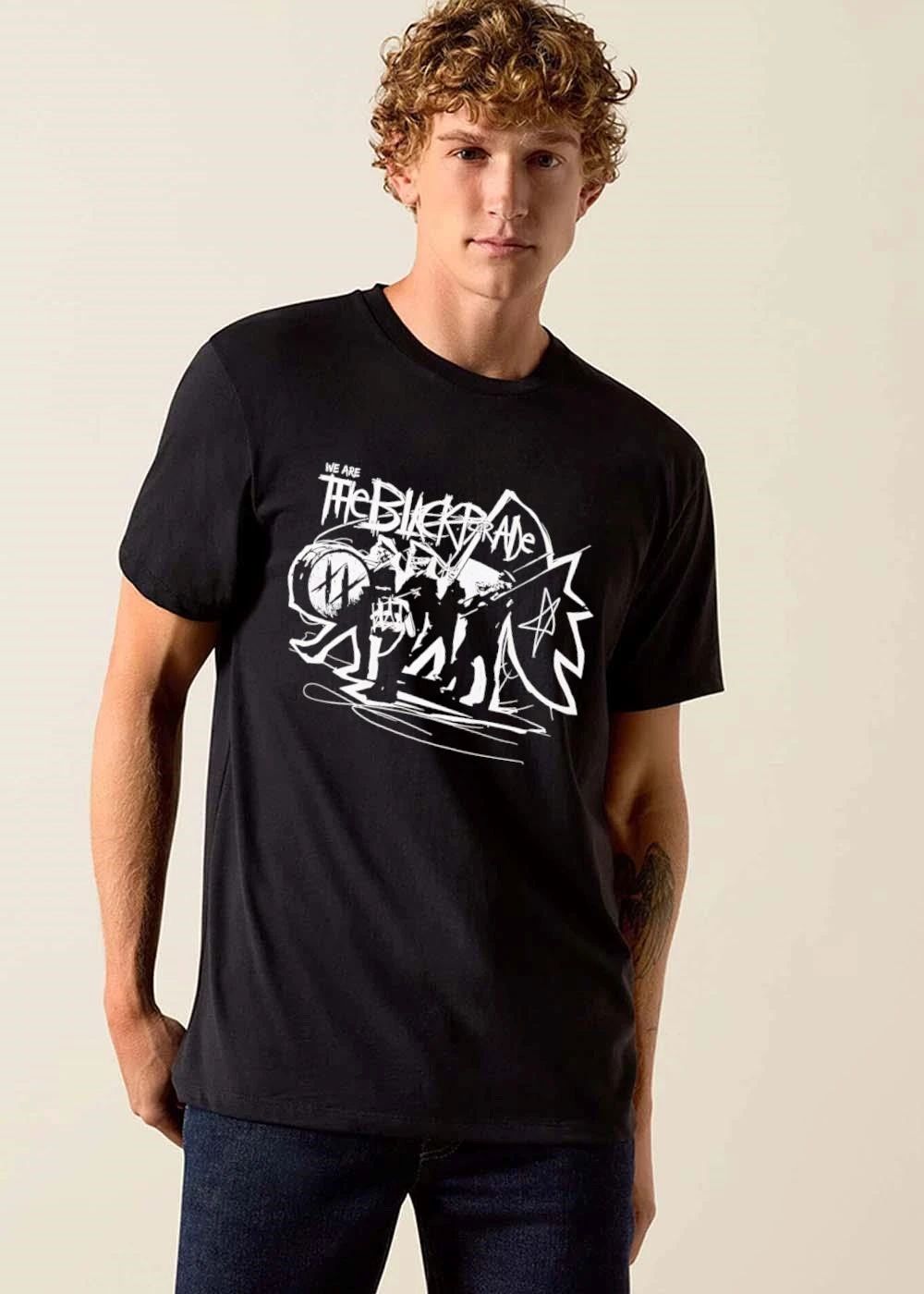 We Are The Black Parade Skeleton Marching Band Drummer Flag Sketch shirt