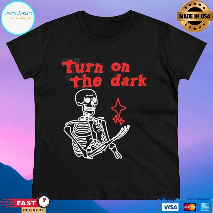 Turn On The Dark Star Skeleton T-shirts