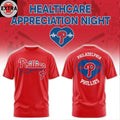 Philadelphia Phillies Healthcare Appreciation Night 2026 Celebrate Logo Two Sided T-shirt