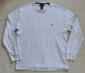 Polo Ralph Lauren Thermal Shirt Mens 2XL Heather Gray Logo Waffle Knit Comfort