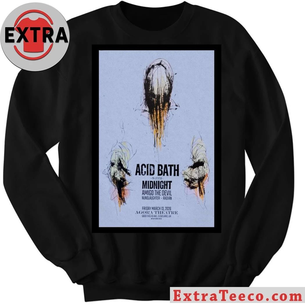 Acid Bath Agora Theatre March 13 2026 Poster Shirt
