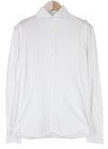 SUITSUPPLY Men Spread T-Shirt 37/14.5 Extra Slim Fit Polo White Cotton I