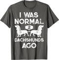 I Was Normal 2 Dachshunds Ago Funny Dog Lover Gift Unisex T-Shirt