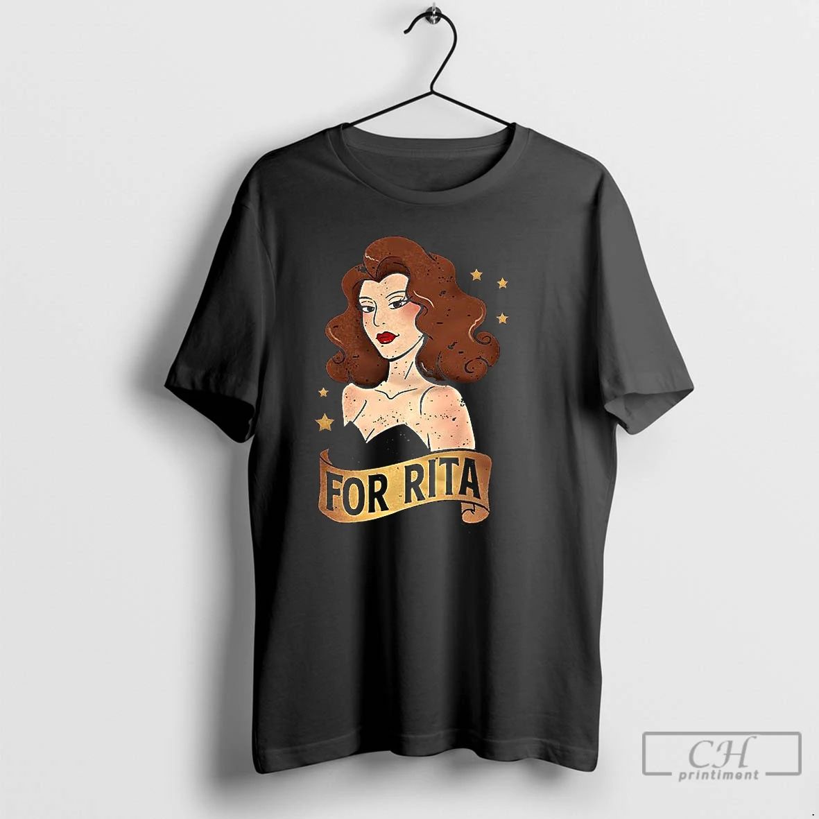 Premium For Rita Portrait Cartoon Retro T Shirts