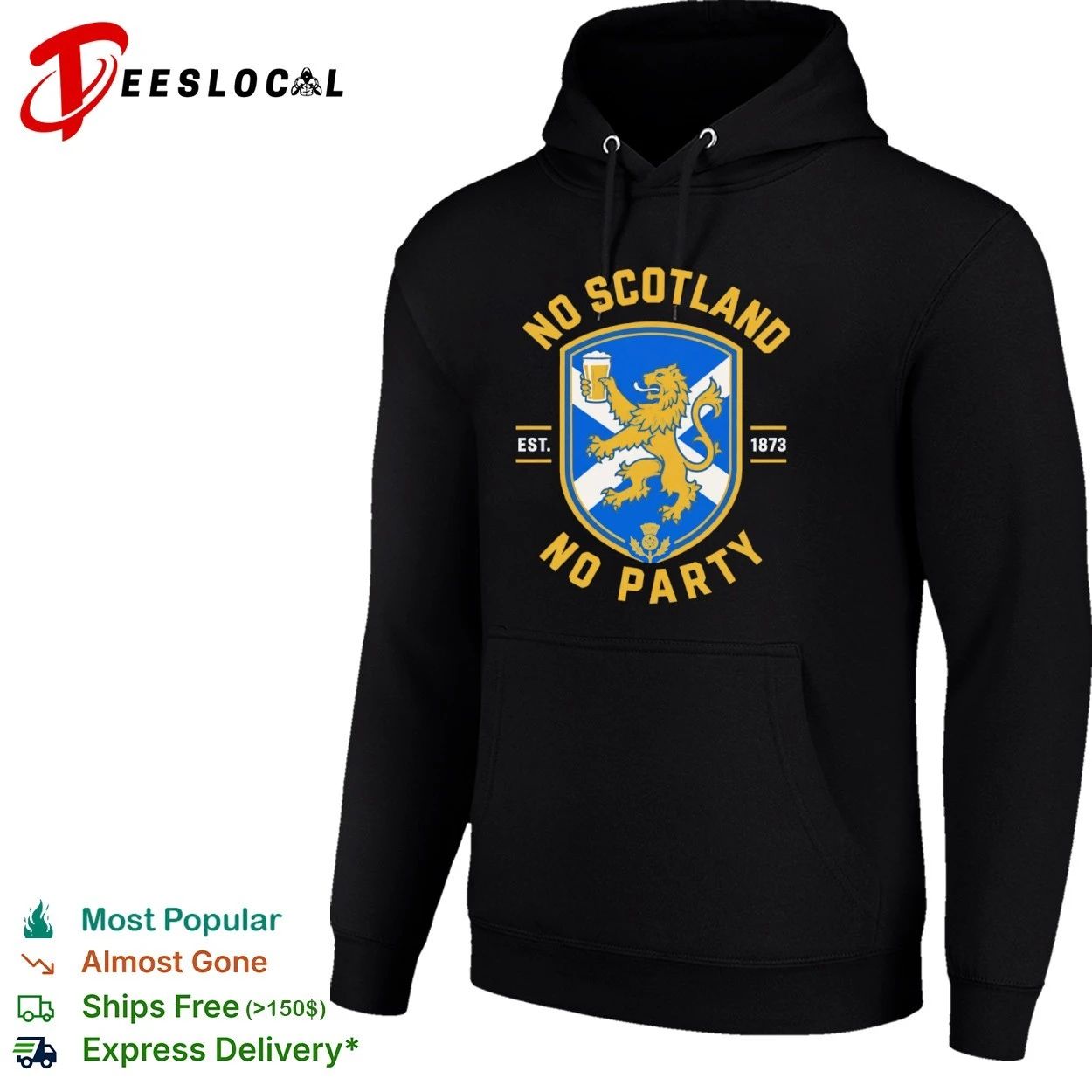 No Scotland No Party Est 1873 Football T-shirt