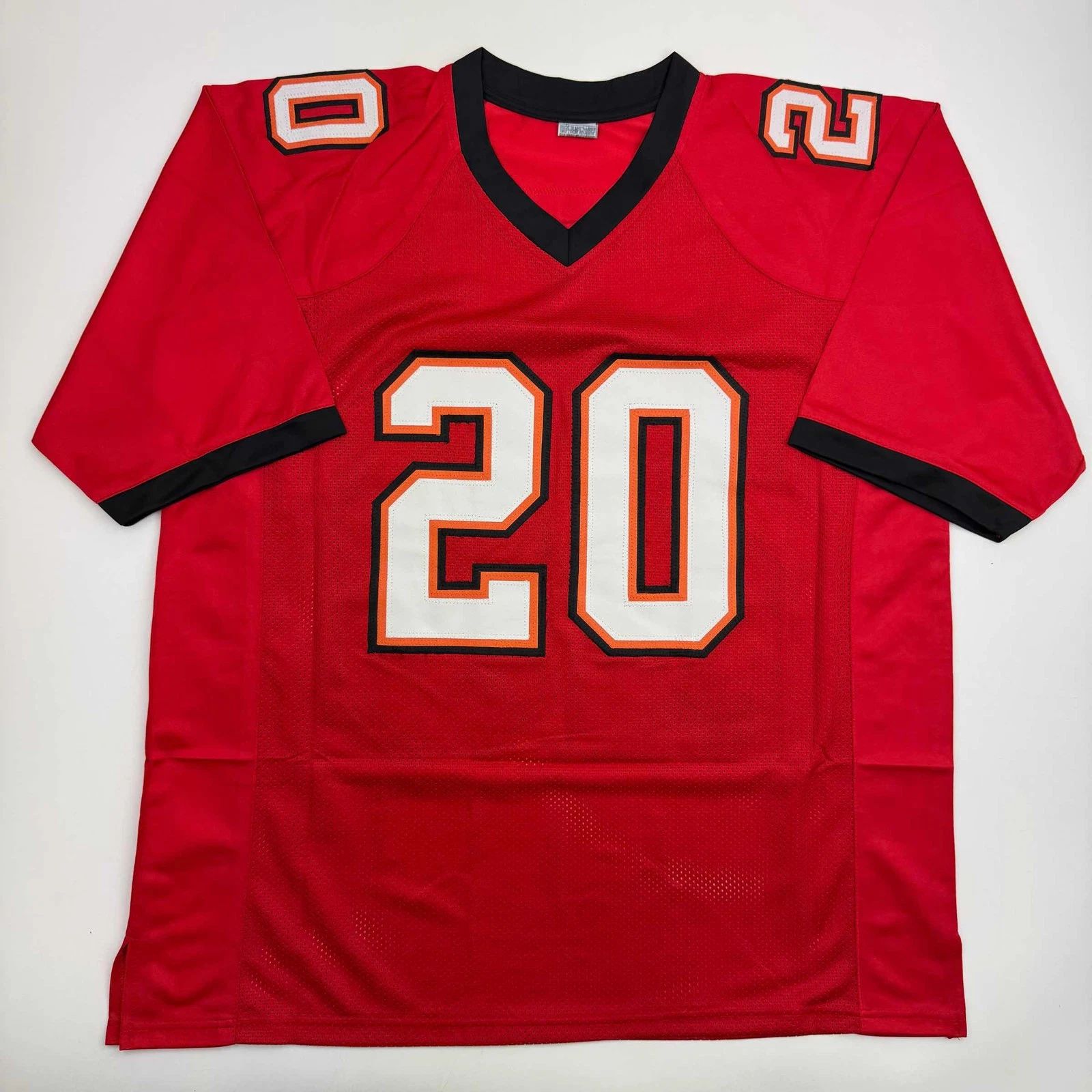 Ronde Barber HOF 23 Tampa Bay Red Football Jersey Beckett
