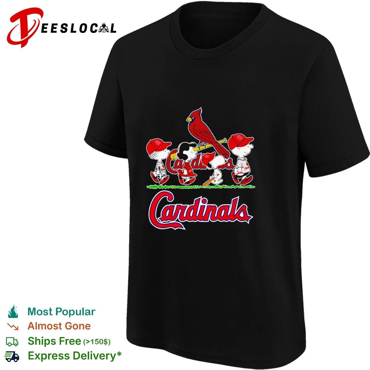 Peanuts Characters St Louis Cardinals T-shirt