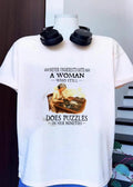 Never Underestimate a Woman Who Still Does Puzzles in Her Nineties T-Shirt