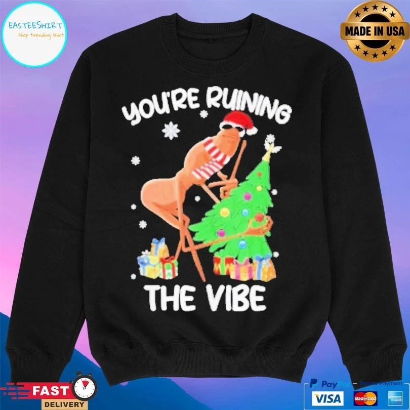 You’re Ruining The Vibe Christmas Marcus The Worm Xmas T-shirts