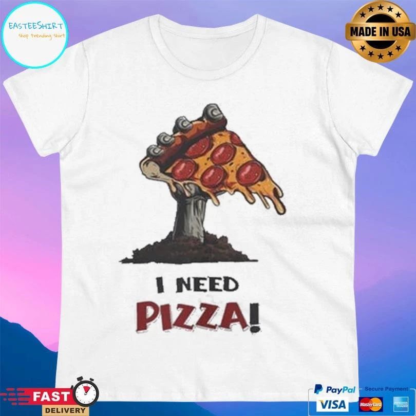 Zombie Hand With Pizza I Need Pizza T-shirts
