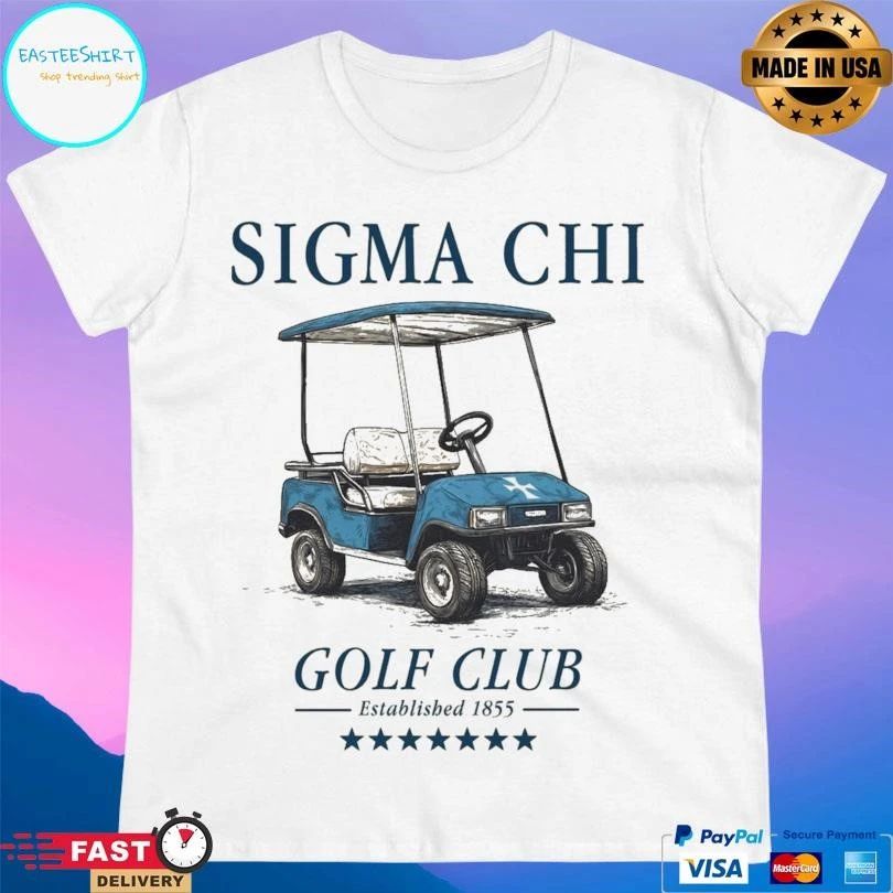 Sigma Chi Golf Club Established 1855 T-shirts