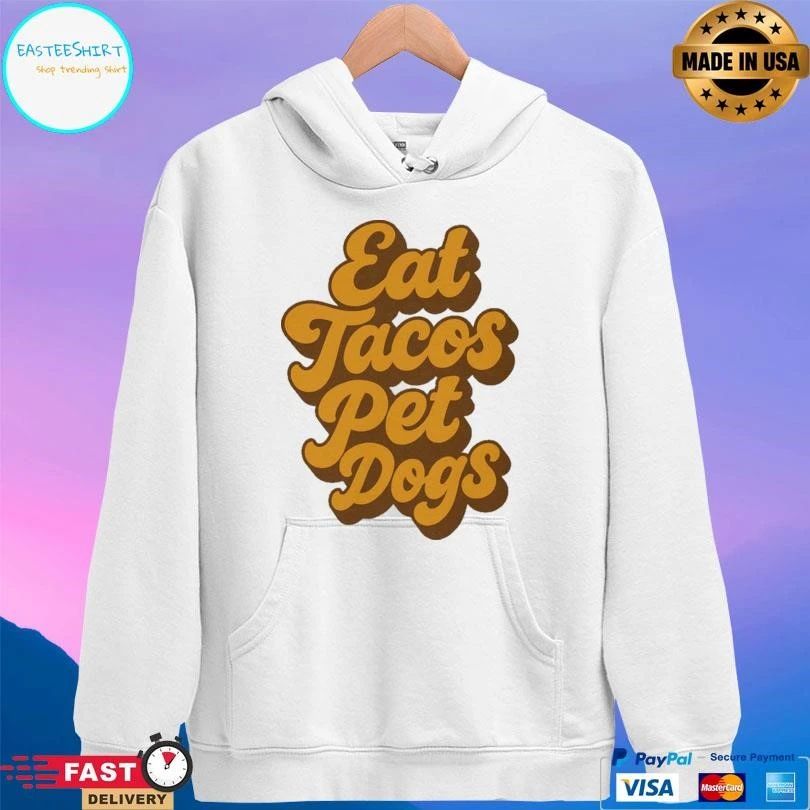 Eat Tacos Pet Dogs 70s Ringer T-shirts